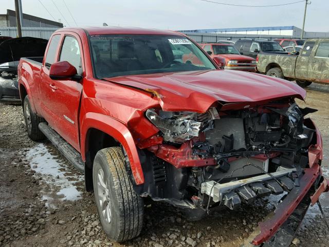 5TFSZ5AN4GX010800 - 2016 TOYOTA TACOMA ACC BURGUNDY photo 1