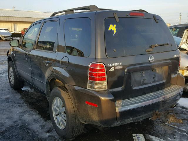 4M2YU57135DJ27127 - 2005 MERCURY MARINER GRAY photo 3