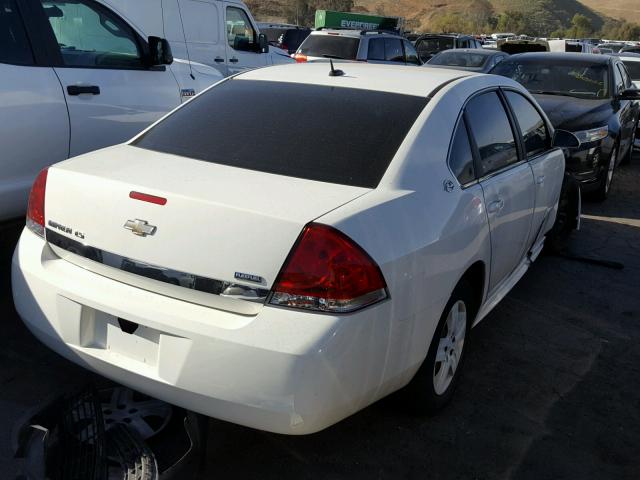 2G1WB57K391155354 - 2009 CHEVROLET IMPALA LS WHITE photo 4