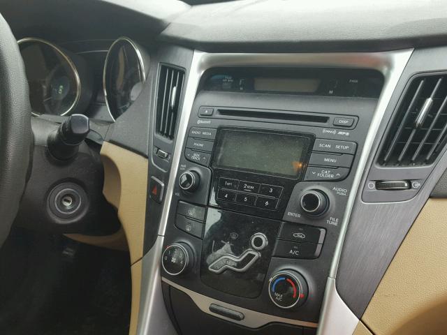 5NPEB4AC2CH343304 - 2012 HYUNDAI SONATA GLS BLUE photo 9