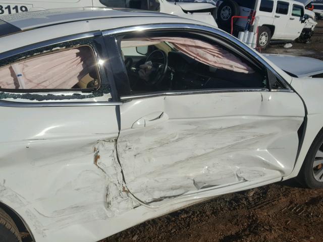 1HGCS1B87CA009701 - 2012 HONDA ACCORD EXL WHITE photo 9