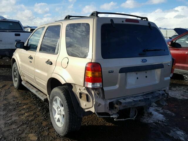 1FMCU93137KB79493 - 2007 FORD ESCAPE XLT GOLD photo 3