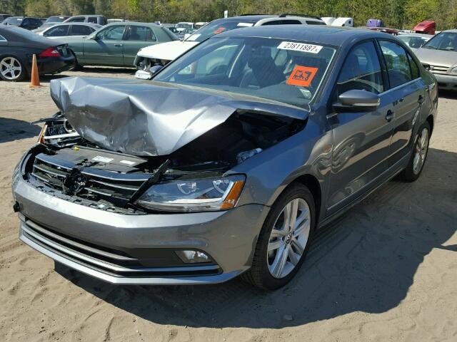 3VWL17AJ3HM273644 - 2017 VOLKSWAGEN JETTA SEL GRAY photo 2