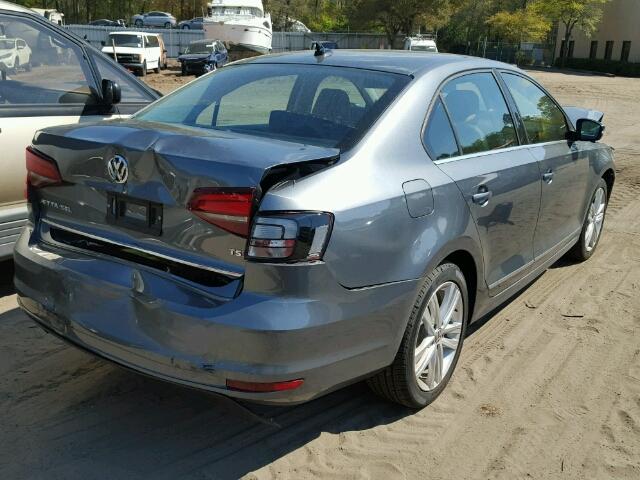 3VWL17AJ3HM273644 - 2017 VOLKSWAGEN JETTA SEL GRAY photo 4