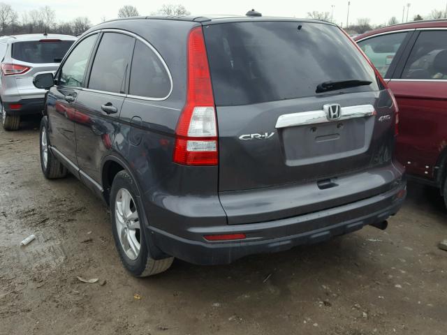 5J6RE4H77BL041125 - 2011 HONDA CR-V EXL GRAY photo 3