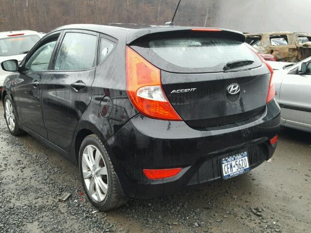 KMHCU5AE5DU117687 - 2013 HYUNDAI ACCENT GLS BLACK photo 3