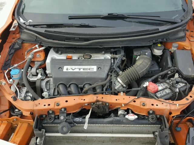 2HGFG4A50FH701165 - 2015 HONDA CIVIC SI ORANGE photo 7