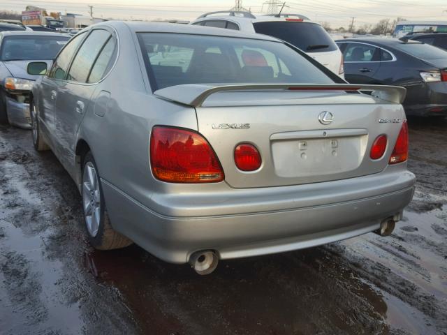 JT8BL69S940015298 - 2004 LEXUS GS 430 SILVER photo 3