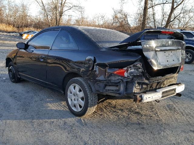 1HGEM22912L026689 - 2002 HONDA CIVIC EX შავი ფოტო 3