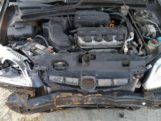 1HGEM22912L026689 - 2002 HONDA CIVIC EX შავი ფოტო 7
