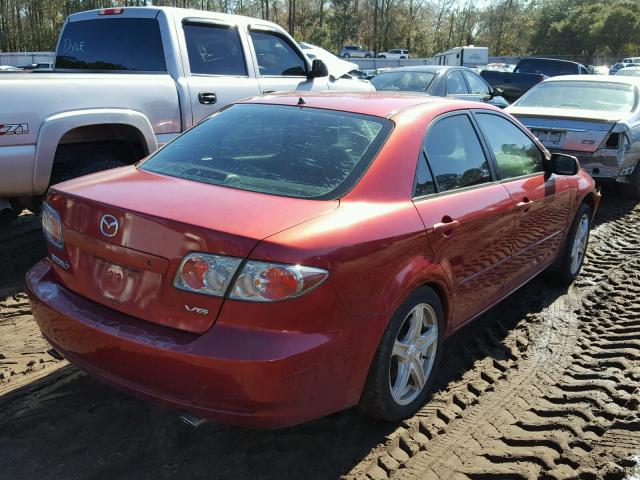 1YVHP80D065M12294 - 2006 MAZDA 6 S RED photo 4