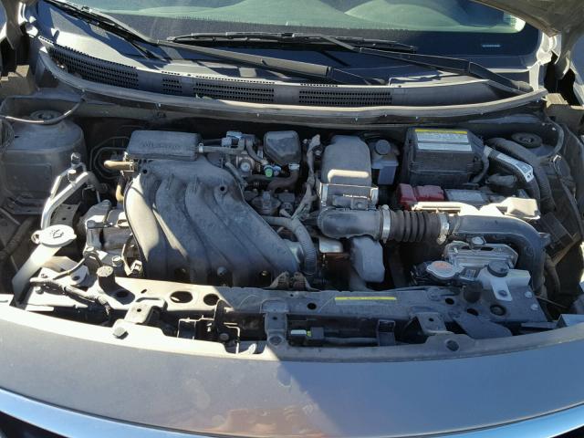 3N1CN7AP3FL942495 - 2015 NISSAN VERSA S GRAY photo 7