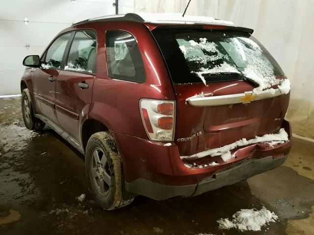 2CNDL23FX86020713 - 2008 CHEVROLET EQUINOX LS MAROON photo 3