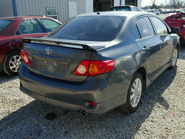 1NXBU4EE5AZ355373 - 2010 TOYOTA COROLLA BA GRAY photo 4