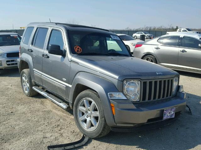 1C4PJMAK2CW189450 - 2012 JEEP LIBERTY SP GRAY photo 1