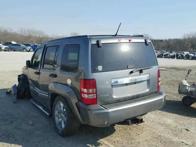 1C4PJMAK2CW189450 - 2012 JEEP LIBERTY SP GRAY photo 3