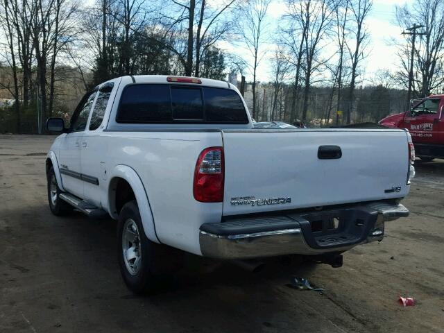 5TBRT34195S462752 - 2005 TOYOTA TUNDRA ACC WHITE photo 3