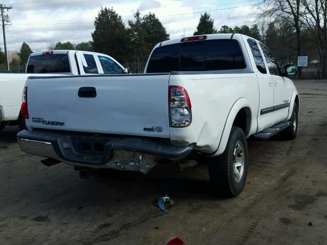 5TBRT34195S462752 - 2005 TOYOTA TUNDRA ACC WHITE photo 4