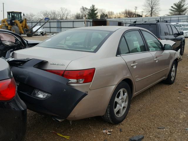 5NPEU46F06H112726 - 2006 HYUNDAI SONATA GLS GOLD photo 4