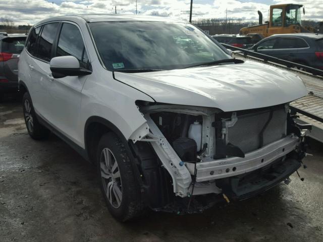 5FNYF6H54GB115359 - 2016 HONDA PILOT EXL WHITE photo 1