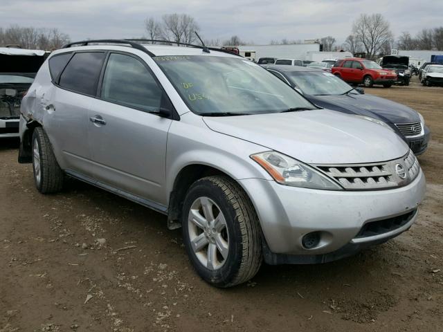 JN8AZ08TX6W429018 - 2006 NISSAN MURANO SL SILVER photo 1