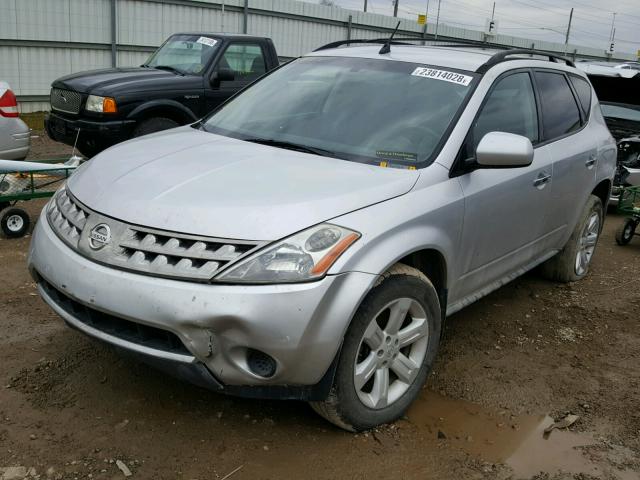 JN8AZ08TX6W429018 - 2006 NISSAN MURANO SL SILVER photo 2