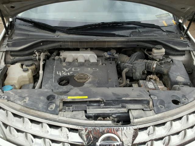 JN8AZ08TX6W429018 - 2006 NISSAN MURANO SL SILVER photo 7