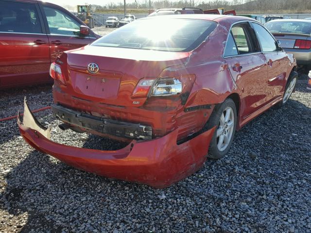 4T1BK46K17U042923 - 2007 TOYOTA CAMRY NEW RED photo 4