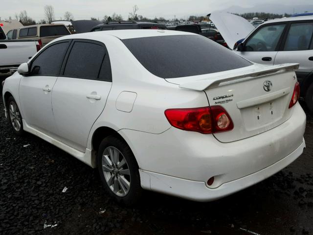 2T1BU4EE1AC246359 - 2010 TOYOTA COROLLA BA WHITE photo 3