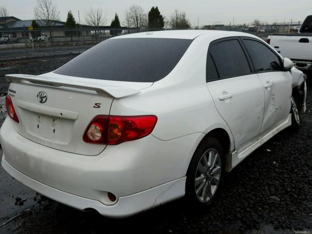 2T1BU4EE1AC246359 - 2010 TOYOTA COROLLA BA WHITE photo 4