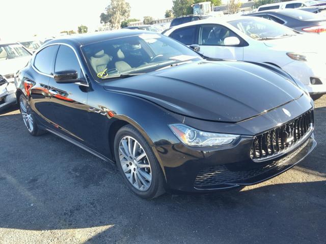 ZAM57RTA3E1122147 - 2014 MASERATI GHIBLI S BLACK photo 1