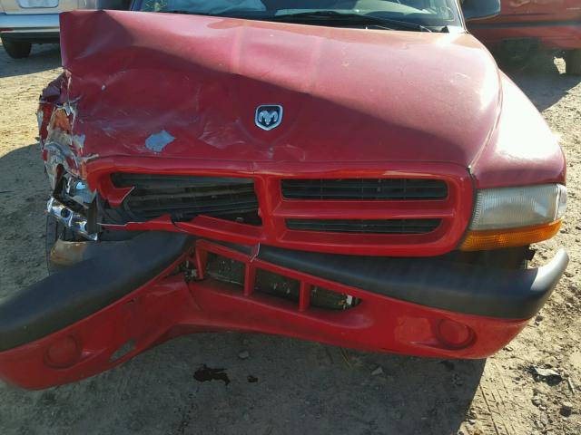 1B7HL38X12S599012 - 2002 DODGE DAKOTA QUA RED photo 7