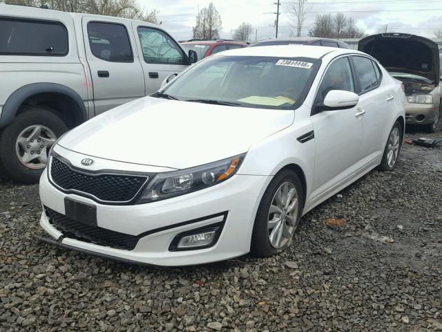 5XXGN4A70FG488232 - 2015 KIA OPTIMA EX WHITE photo 2