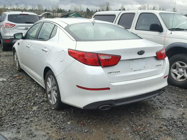 5XXGN4A70FG488232 - 2015 KIA OPTIMA EX WHITE photo 3