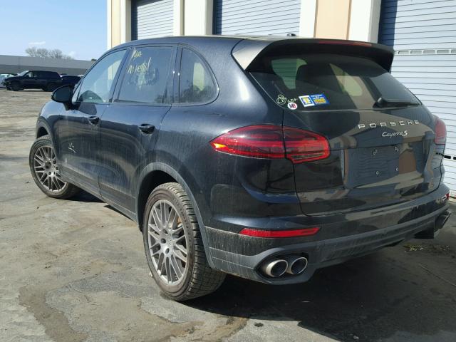 WP1AB2A26FLA56976 - 2015 PORSCHE CAYENNE S BLACK photo 3