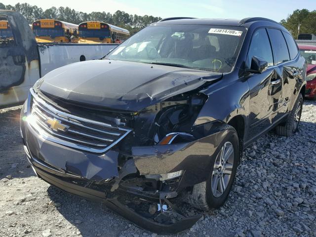 1GNKRGKD2HJ192459 - 2017 CHEVROLET TRAVERSE L BLACK photo 2