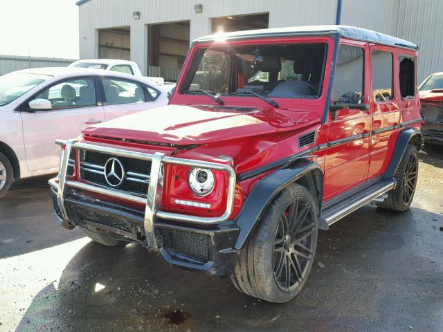 WDCYC7DF8HX277641 - 2017 MERCEDES-BENZ G 63 AMG RED photo 2