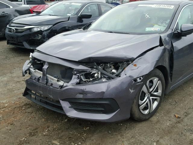 19XFC2F59HE028558 - 2017 HONDA CIVIC LX GRAY photo 9