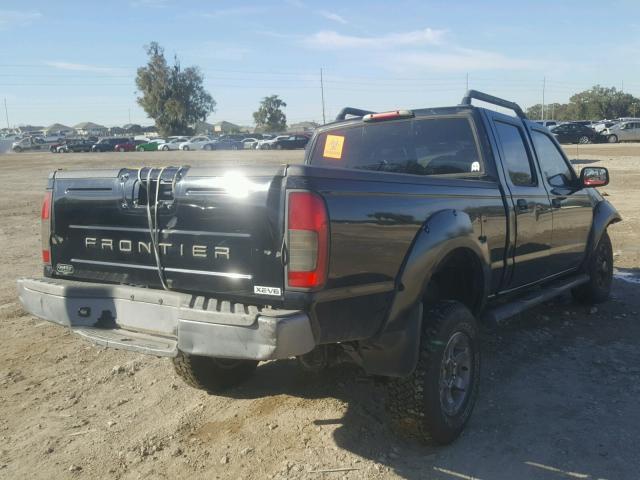 1N6ED29X94C459373 - 2004 NISSAN FRONTIER C BLACK photo 4