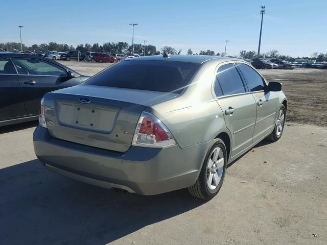 3FAHP07Z08R214233 - 2008 FORD FUSION SE GREEN photo 4