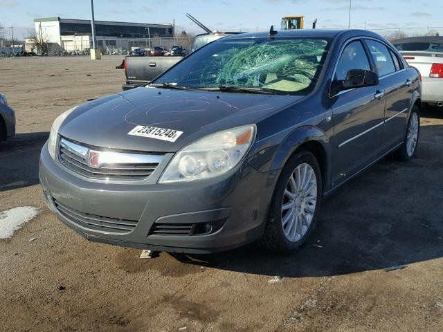 1G8ZX57719F208458 - 2009 SATURN AURA XR GRAY photo 2