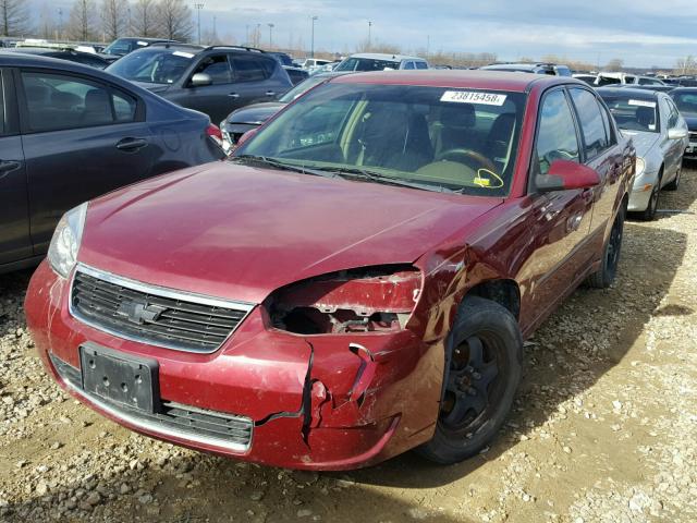 1G1ZT51F26F299259 - 2006 CHEVROLET MALIBU LT MAROON photo 2