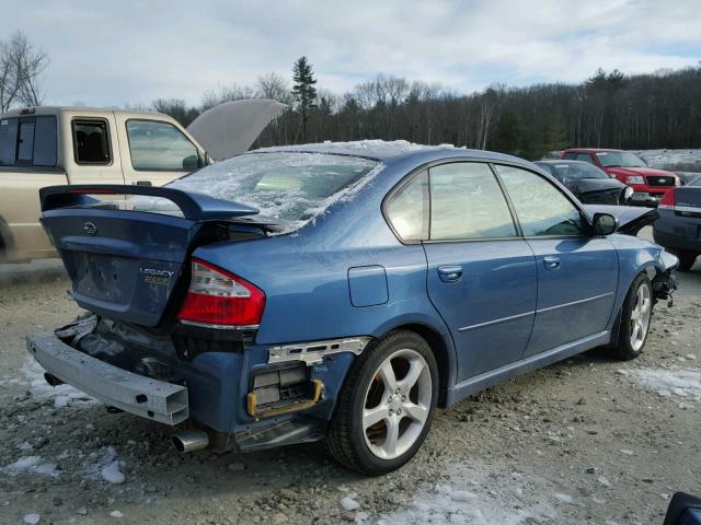 4S3BL616597235794 - 2009 SUBARU LEGACY 2.5 BLUE photo 4