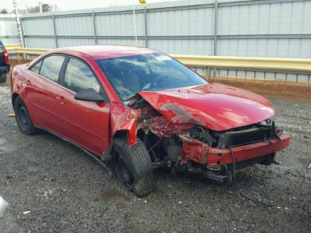 1G2ZF58B774163695 - 2007 PONTIAC G6 VALUE L RED photo 1