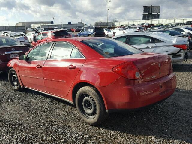 1G2ZF58B774163695 - 2007 PONTIAC G6 VALUE L RED photo 3