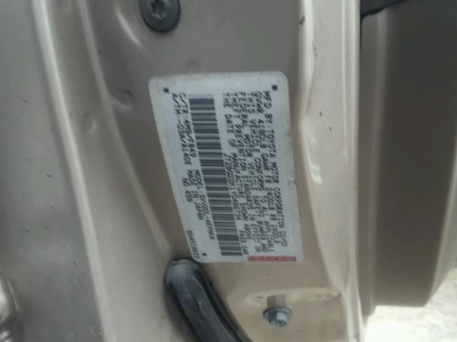 JT2BG22K1Y0466734 - 2000 TOYOTA CAMRY CE GOLD photo 10