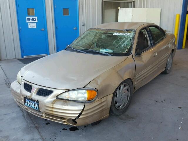 1G2NF52F92C301195 - 2002 PONTIAC GRAND AM S GOLD photo 2