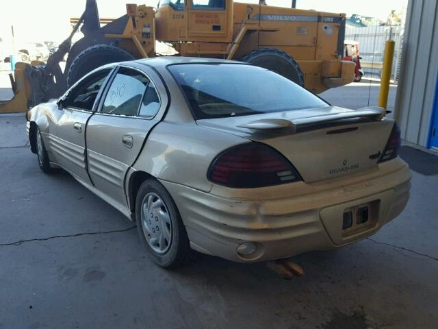 1G2NF52F92C301195 - 2002 PONTIAC GRAND AM S GOLD photo 3