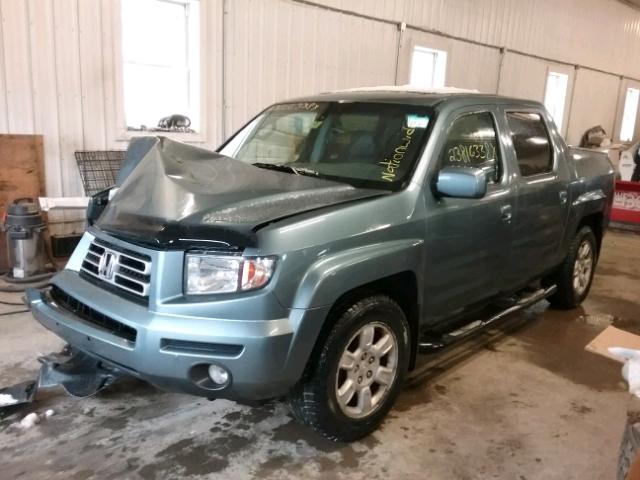 2HJYK16556H560778 - 2006 HONDA RIDGELINE BLUE photo 2