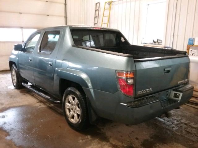 2HJYK16556H560778 - 2006 HONDA RIDGELINE BLUE photo 3